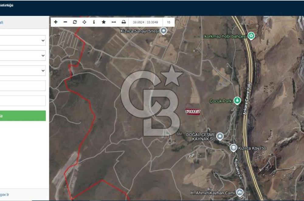 CB Referans’dan … Mamak Kızılca’da Yatırımlık 333 m2 Sanayi Tesis Alanı Arsası …