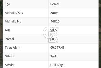 Polatlı da 1000 lik imarı onaylanmış satılık arsa - 11 - 371561