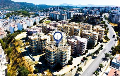 Kuşadası İkiçeşmelik te deniz manzaralı kiralık 2+1 daire