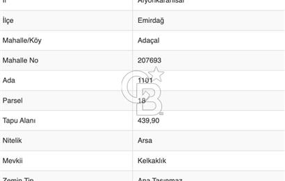 Eskişehir-Konya Yoluna çok yakın, Yüksek Tabela Değerine Sahip 439 m² Fırsat Arsa!