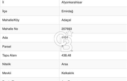 Emirdağ Merkezine Yakın, Eskişehir-Konya Yolu Üzerinde Stratejik Yatırım Fırsatı!