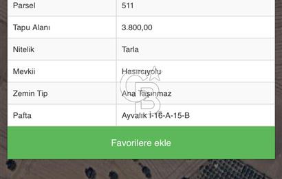 EZİNE KUMBURUNDA EŞSİZ KONUMDA SATILIK TARLA