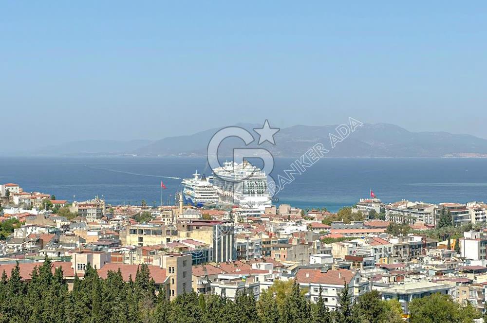 Kuşadası İkiçeşmelik te deniz manzaralı kiralık 2+1 daire