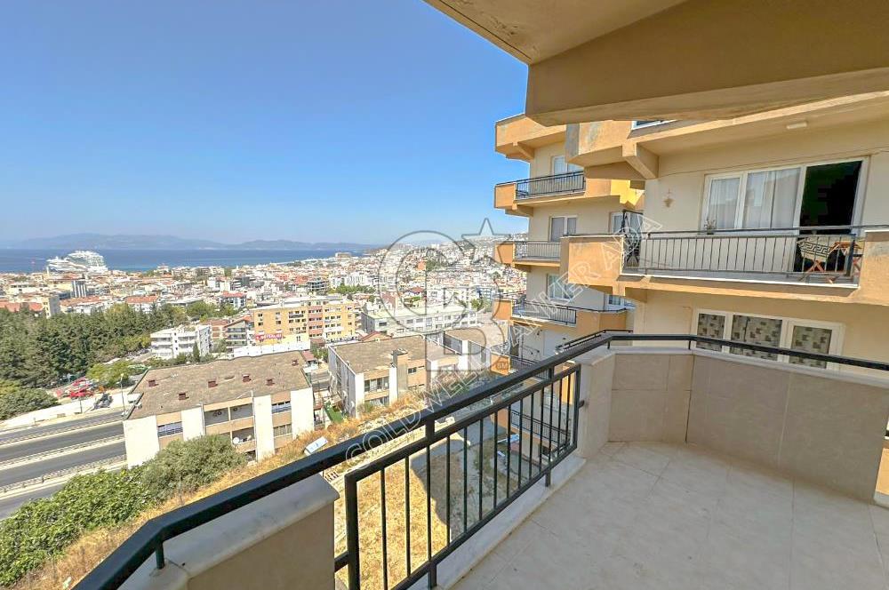 Kuşadası İkiçeşmelik te deniz manzaralı kiralık 2+1 daire
