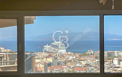 Kuşadası İkiçeşmelik te deniz manzaralı kiralık 2+1 daire