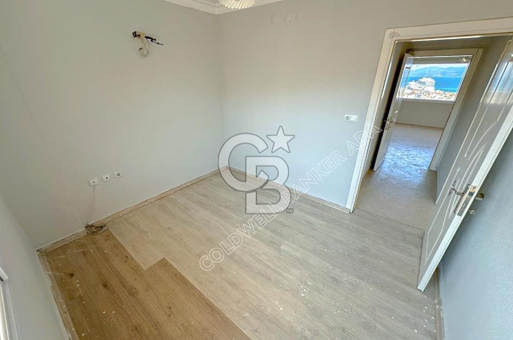 Kuşadası İkiçeşmelik te deniz manzaralı kiralık 2+1 daire