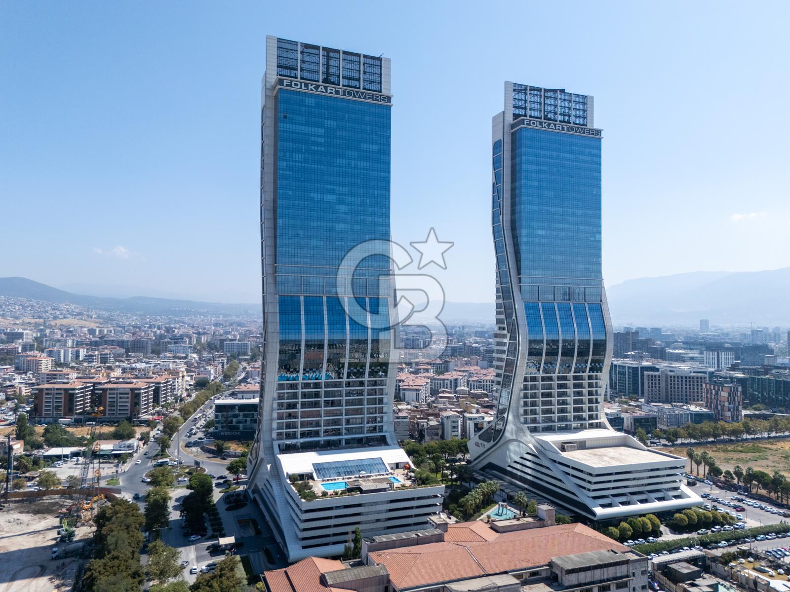Folkart Towers Deniz ve Şehir Manzaralı Köşe 2+1 Satılık Daire