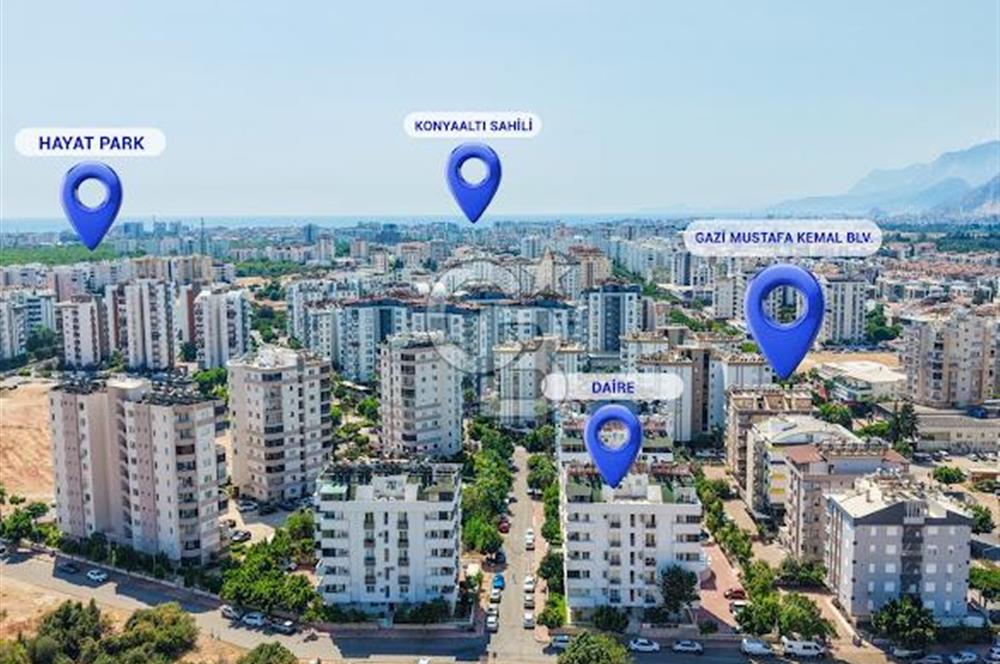 Konyaaltı Uncalı'da Havuz Manzaralı Satılık 2+1 Daire