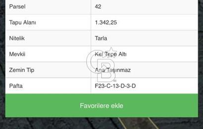 ŞİLE GEREDELİDE 1.342 m² DOĞAYLA İÇ İÇE SATILIK TARLA