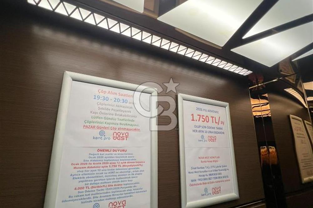 BATIKENT ÇAKIRLAR NOWA WEST 2+1 EBEVEYN BANYOLU KAPALI MUTFAK KİRALIK DAİRE