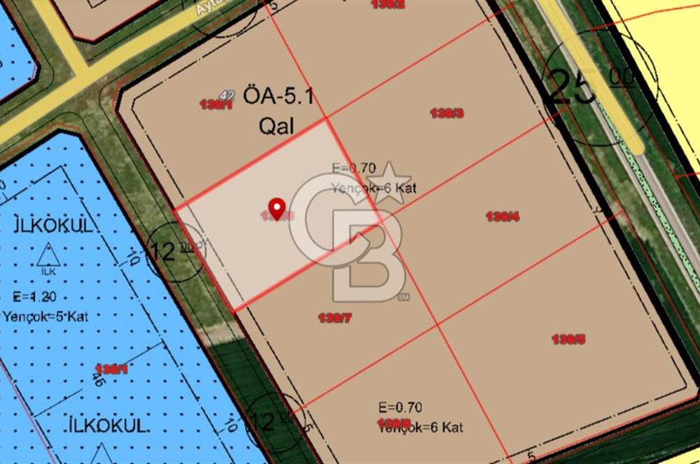 ESKİPOLATLI ŞENTEPE 1871 m² 6 KAT 0,70 EMSAL İMARLI SATILIK ARSA
