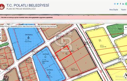 ESKİPOLATLI ŞENTEPE 1871 m² 6 KAT 0,70 EMSAL İMARLI SATILIK ARSA