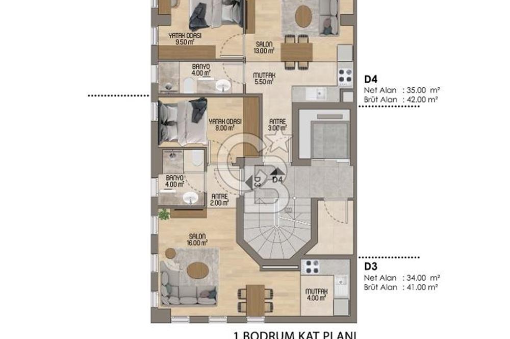 KAĞITHANE MERKEZ'DE YIL SONU TESLİM ŞEHİR MANZARALI 1+1 DAİRE