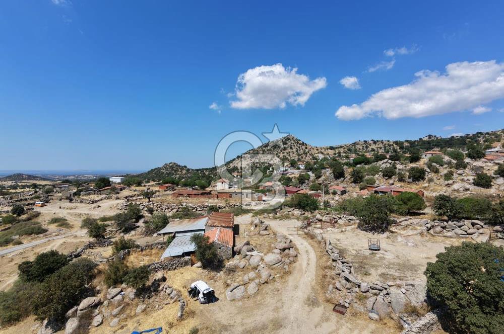 EZİNE KAYACIKTA BOZCAADA MANZARALI 1228 M2 AVLULU AĞİL NİTELİĞİNDE YAPI İZNİ ALINABİLİR FIRSAT ARAZİ