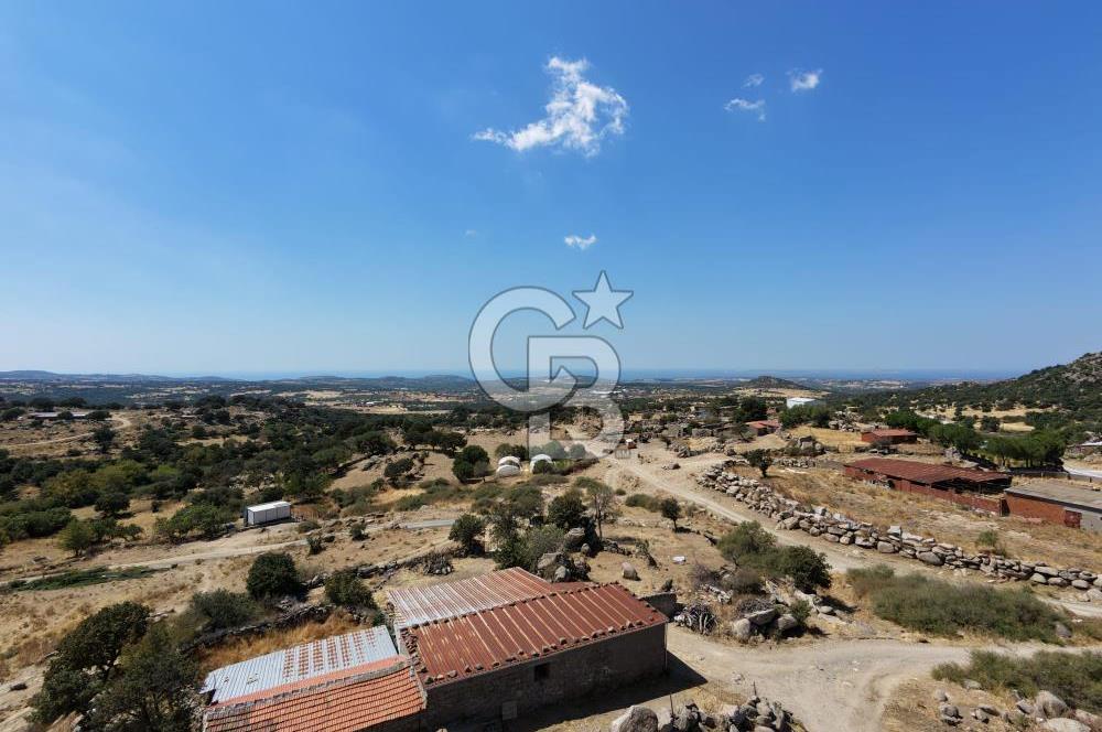 EZİNE KAYACIKTA BOZCAADA MANZARALI 1228 M2 AVLULU AĞİL NİTELİĞİNDE YAPI İZNİ ALINABİLİR FIRSAT ARAZİ