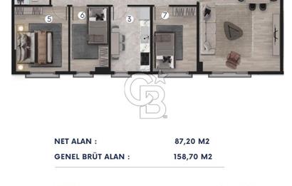 ALİBEYKÖYDE MODERN SİTE İÇİNDE SATILIK 3+1 DAİRE