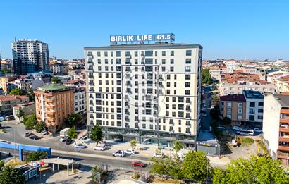 BAYRAMPAŞA BİRLİK LİFE 61.5 SATILIK 2+1 DAİRE BÜYÜK TİP ÖN CEPHE