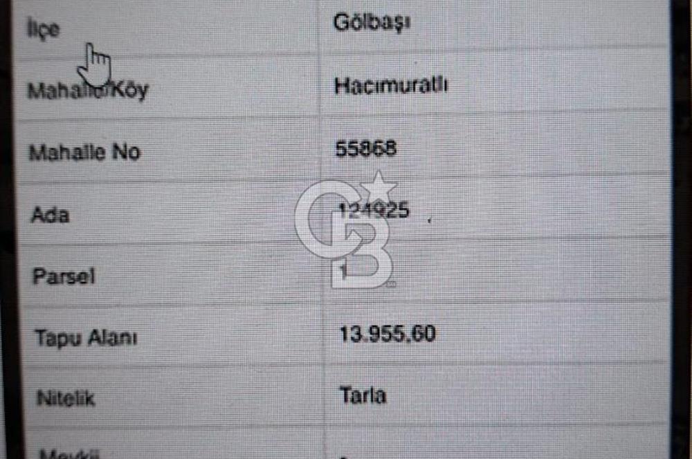 Gölbaşı Hacımuratlı'da 500 m² Yatırımlık Kooperatif Hissesi