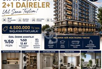Güneşevler Taşdelen Caddesi’nde Sıfır 2+1 Daire | %50 Peşinat – 12 Ay Vade | 4.500.000 TL’den - 1 - 372197