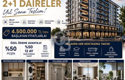 Güneşevler Taşdelen Caddesi’nde Sıfır 2+1 Daire | %50 Peşinat – 12 Ay Vade | 4.500.000 TL’den