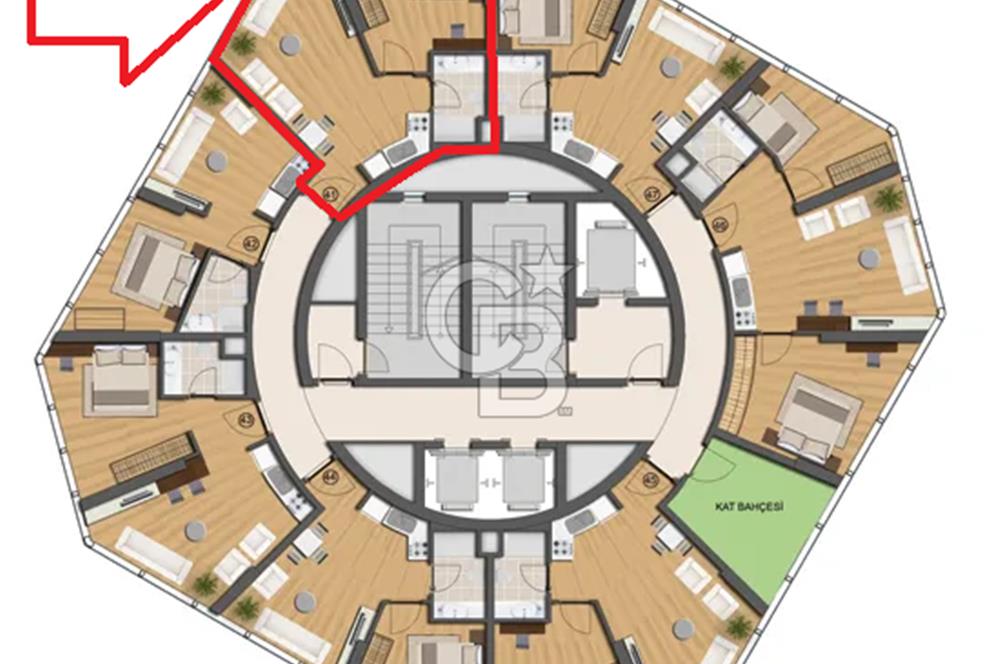 MALTEPE ALTAYÇEŞME DAP BURGU KULE SATILIK EŞYALI 45m2 1+1 DAİRE