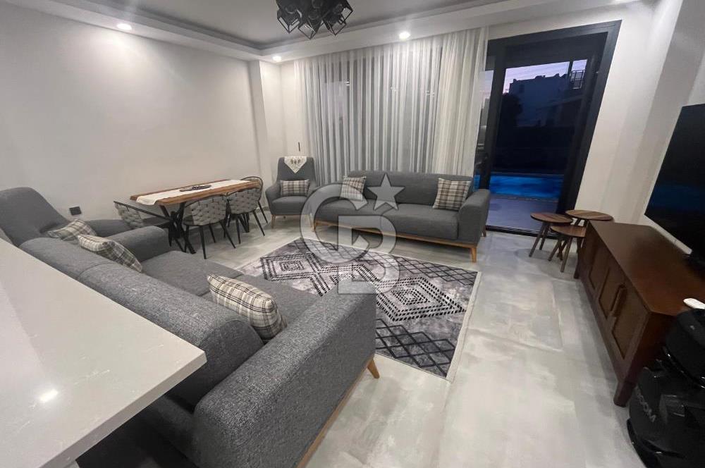GÜMÜŞLÜK MERKEZDE EŞYALI HAVUZLU KİRALIK 3+1 VİLLA