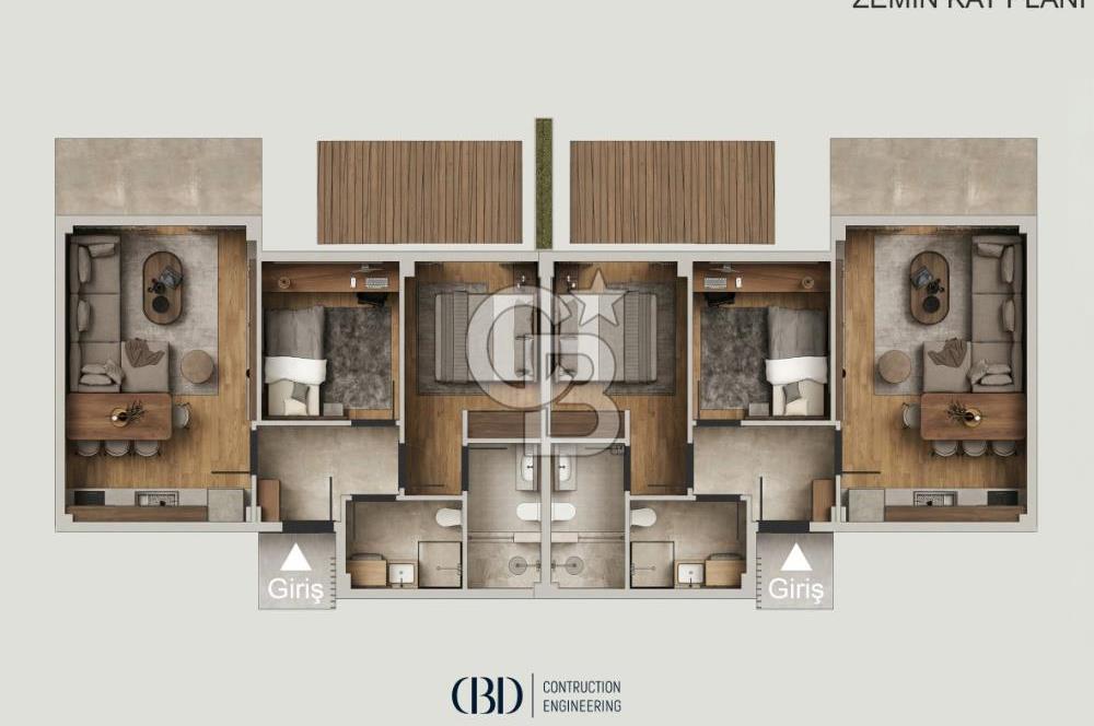 PROJEDEN SATILIK 2+1 LÜKS DAİRELER