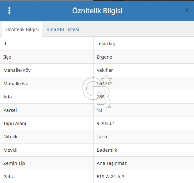 Tekirdağ Ergene Vakıflar'da Satılık Tarla
