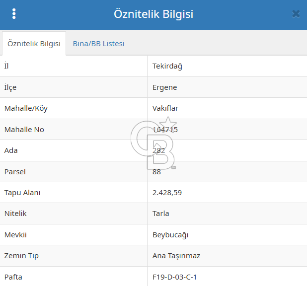Tekirdağ Ergene Vakıflar'da Satılık Tarla
