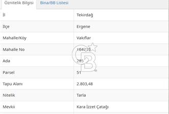 Tekirdağ Ergene Vakıflar Satılık Tarla - 4 - 373053