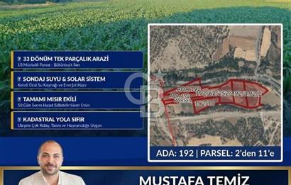 Bolu'da Hasatı Yakın 33 Dönüm Sondajlı Tarım Arazisi