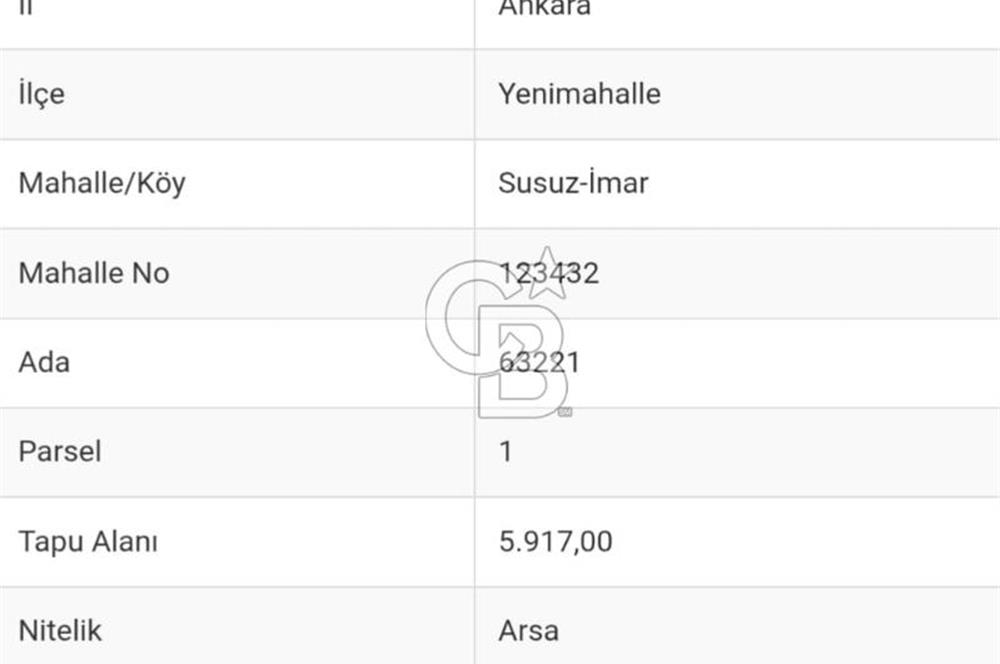 SUSUZ TOMBAKKAYA TİCARİ İMARLI