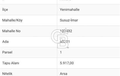 SUSUZ TOMBAKKAYA TİCARİ İMARLI