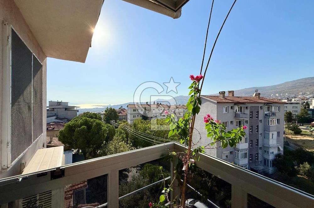 BORNOVA İNÖNÜ’DE DENİZ ve ŞEHİR MANZARALI | FULL TADİLATLI 3+1 SATILIK DAİRE 