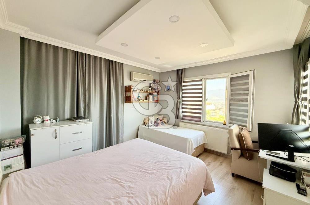 BORNOVA İNÖNÜ’DE DENİZ ve ŞEHİR MANZARALI | FULL TADİLATLI 3+1 SATILIK DAİRE 