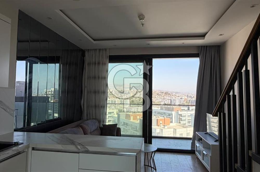 EKMAS MAVİŞEHİR'DE YÜKSEK KATTA SATILIK EŞYALI 1+1 DUBLEKS DAİRE