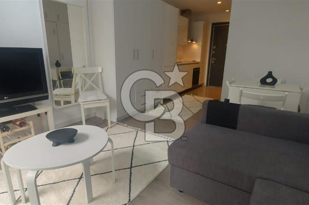 Folkart Time Sitesinde Bahçeli Eşyalı Kiralık 1+0 Stüdyo Daire