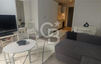 Folkart Time Sitesinde Bahçeli Eşyalı Kiralık 1+0 Stüdyo Daire