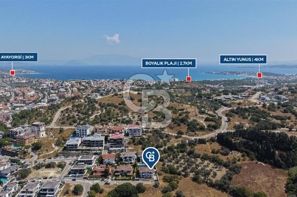 ÇEŞME MUSALLADA ÖNÜ AÇIK | 180 M² NET | GENİŞ HAVUZLU VİLLA