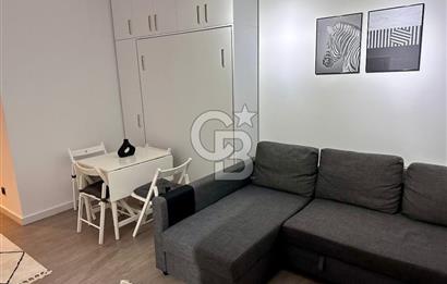 Folkart Time Sitesinde Bahçeli Eşyalı Kiralık 1+0 Stüdyo Daire
