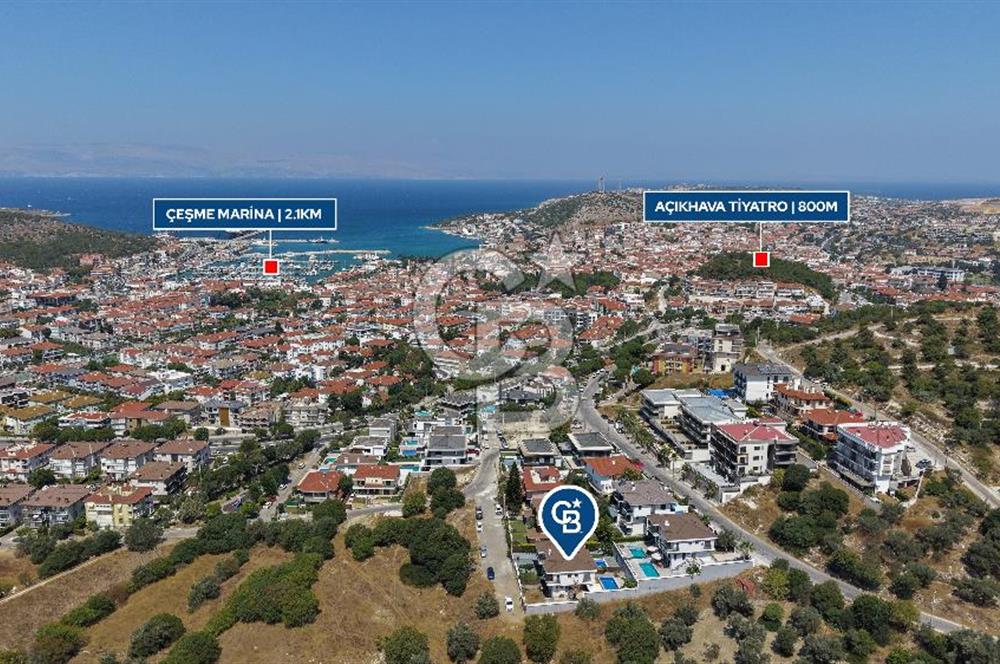 ÇEŞME MUSALLADA ÖNÜ AÇIK | 180 M² NET | GENİŞ HAVUZLU VİLLA
