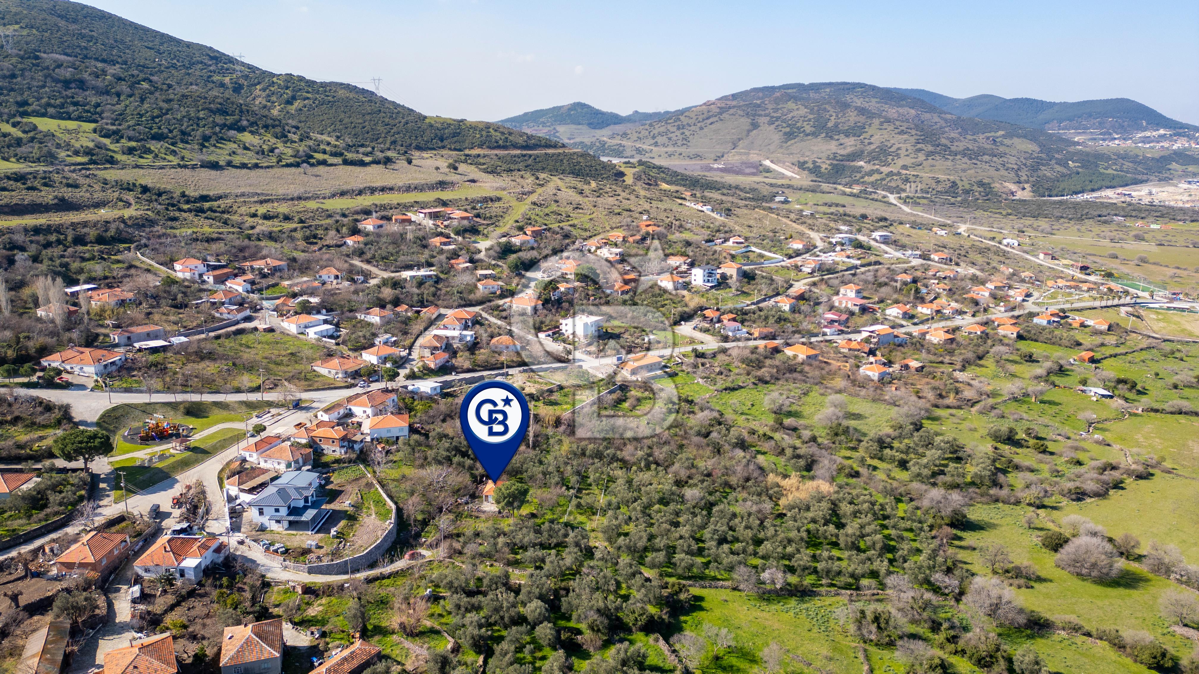 Aliağa Çıtak Köyünde Satılık Kargir Ev Ve Zeytin Bahçesi