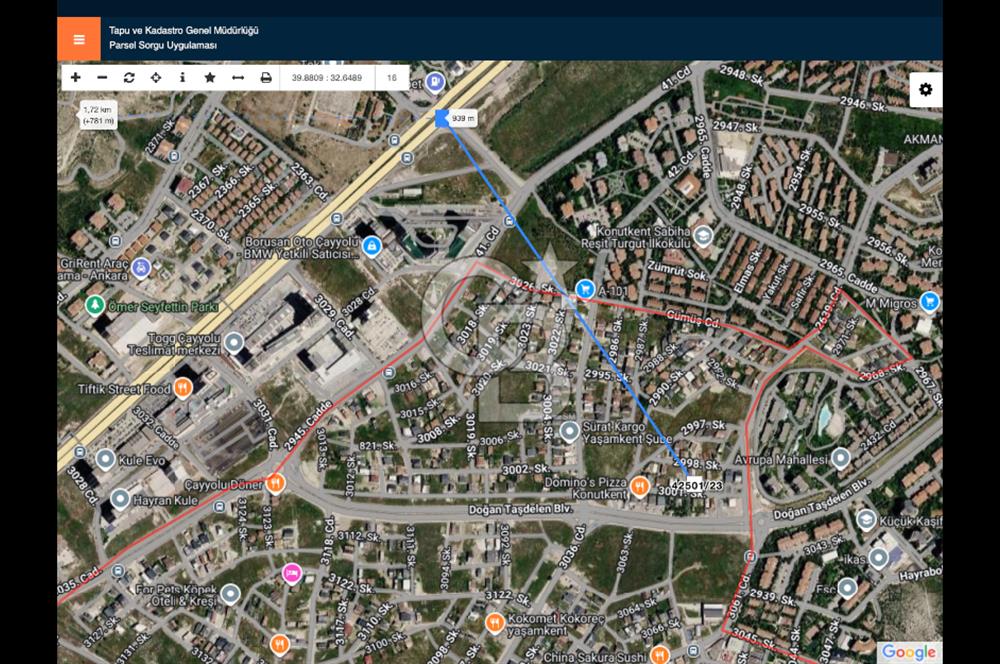 CB ERVA'DAN KONUTKENTTE 252 M2 VİLLA ARSASI KÖK VE TEK TAPU