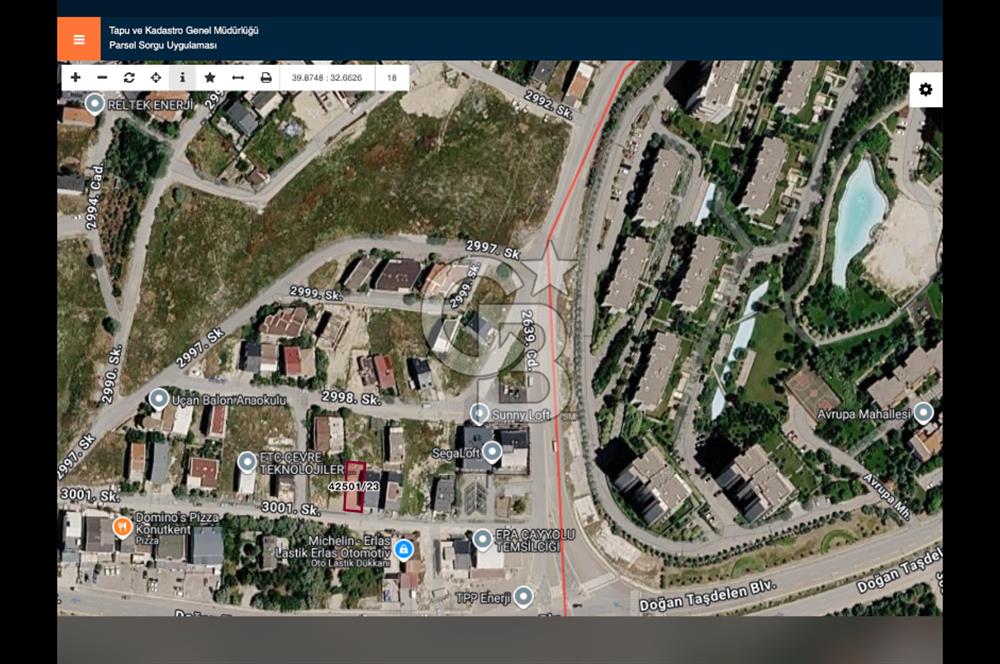 CB ERVA'DAN KONUTKENTTE 252 M2 VİLLA ARSASI KÖK VE TEK TAPU
