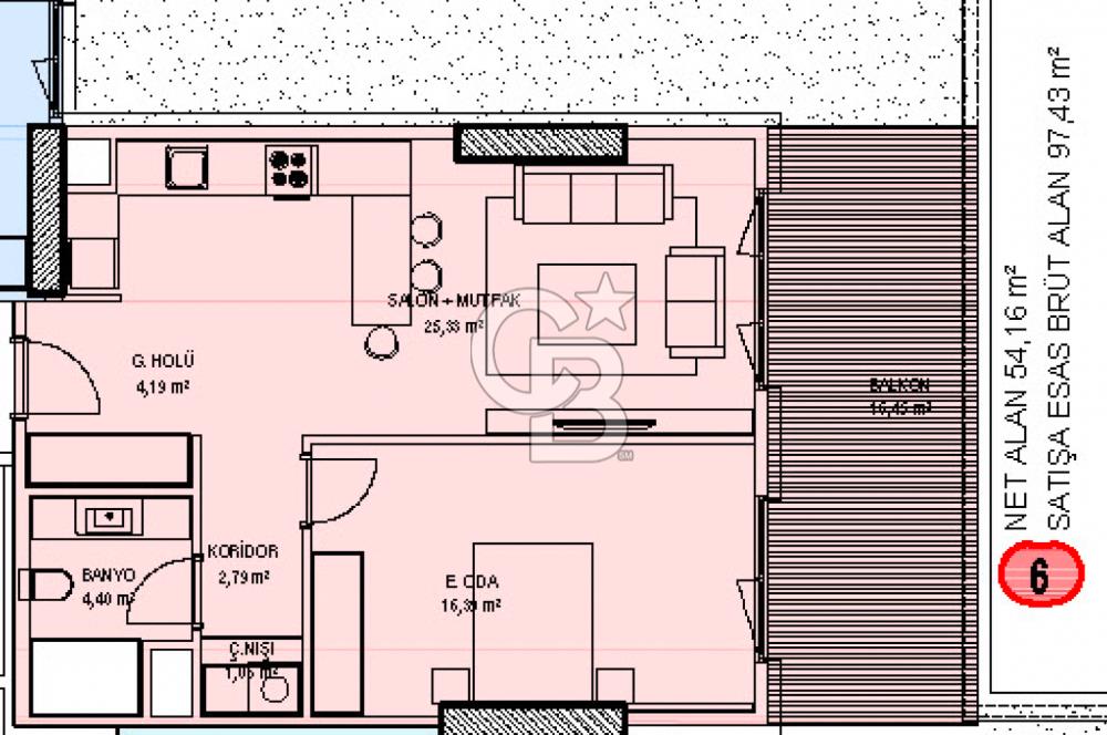 Kenan Bayar'dan | 9. Etapta Fırsat Fiyatlı, 97,4 m² 1+1 Daire