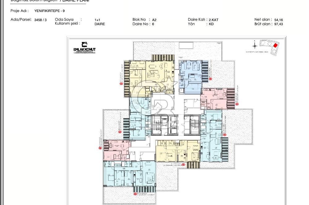 Kenan Bayar'dan | 9. Etapta Fırsat Fiyatlı, 97,4 m² 1+1 Daire