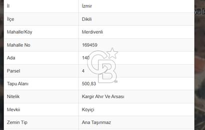 Çandarlıda Satılık iki Adet Arsa