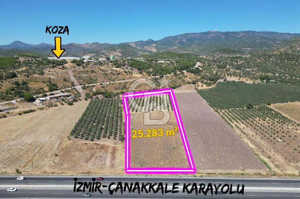 İZMİR-ÇANAKKALE KARAYOLU ÜZERİNDE SATILIK FIRSAT ARAZİ