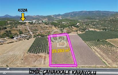İZMİR-ÇANAKKALE KARAYOLU ÜZERİNDE SATILIK FIRSAT ARAZİ