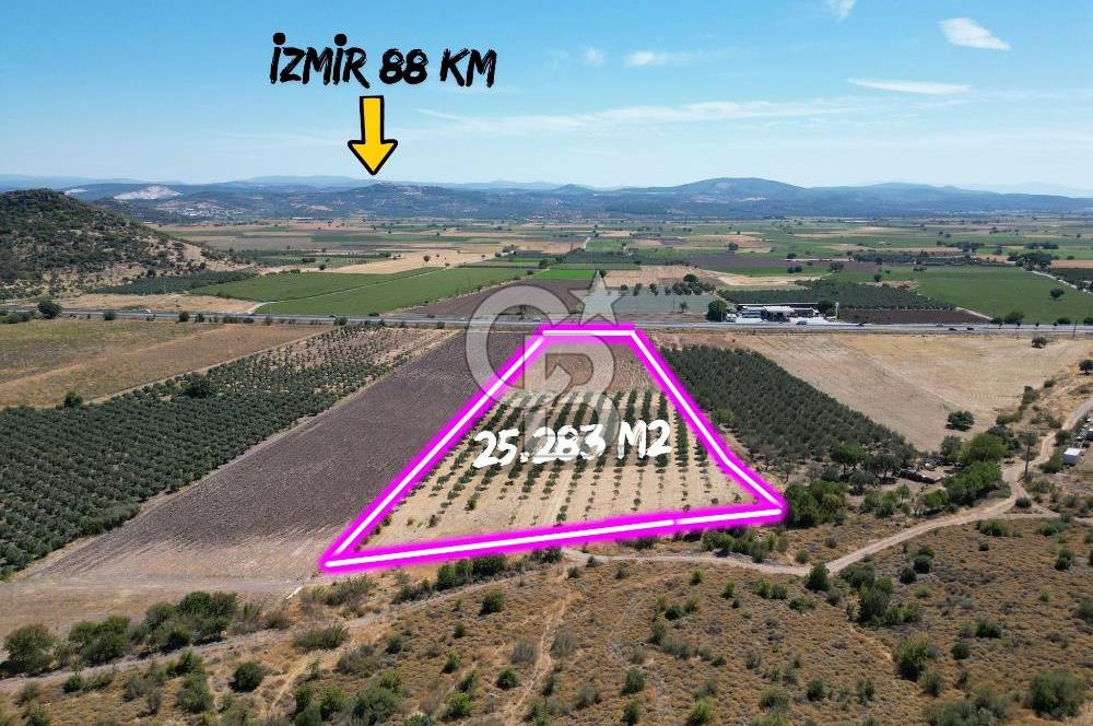 İZMİR-ÇANAKKALE KARAYOLU ÜZERİNDE SATILIK FIRSAT ARAZİ